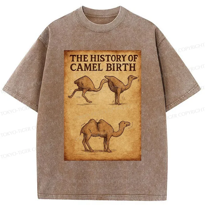 Tokyo-Tiger The History Of The Camel Washed T-Shirt