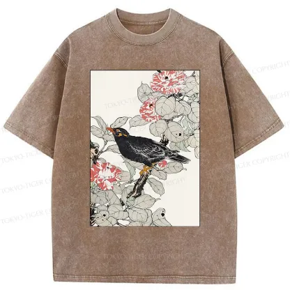Tokyo-Tiger Retro Bird Washed T-Shirt