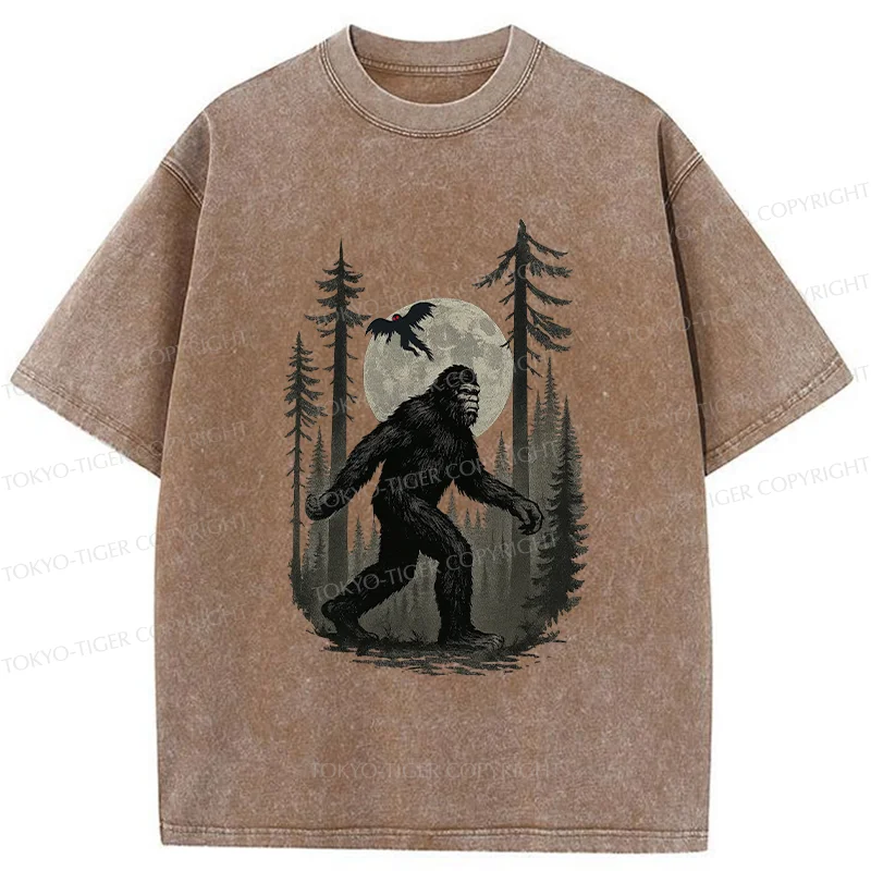 Tokyo-Tiger Adventures Of Bigfoot Washed T-Shirt
