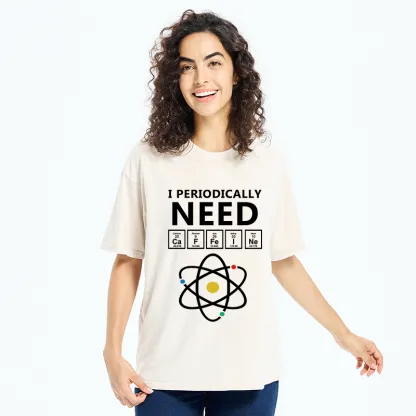 Tokyo-Tiger Periodically Need Caffeine Washed T-Shirt