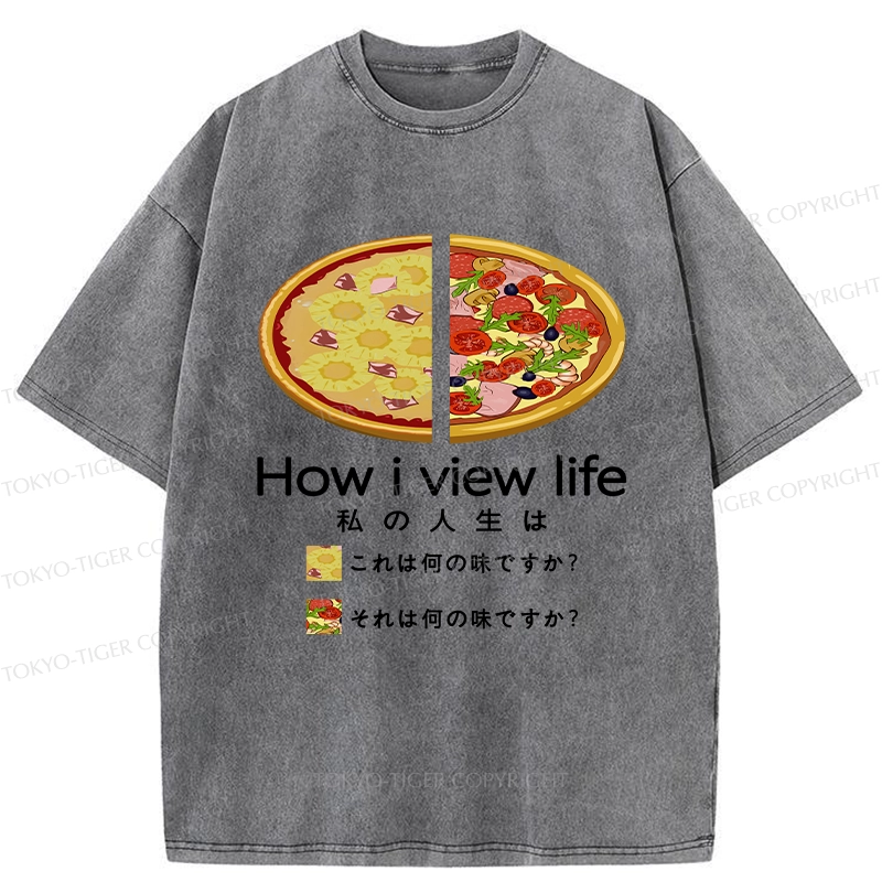 Tokyo-Tiger How I View Life Washed T-Shirt