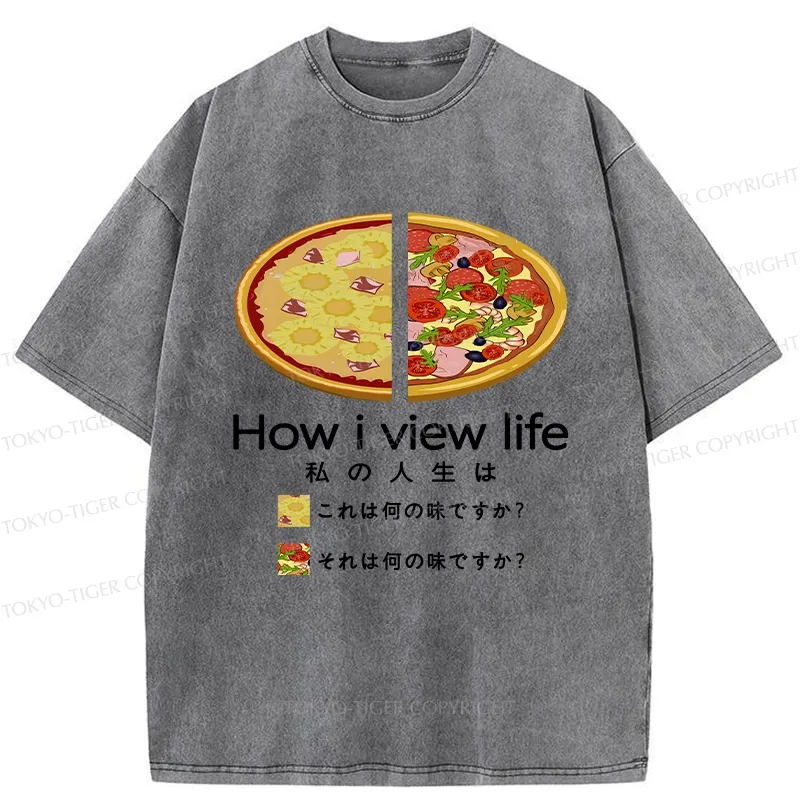 Tokyo-Tiger How I View Life Washed T-Shirt