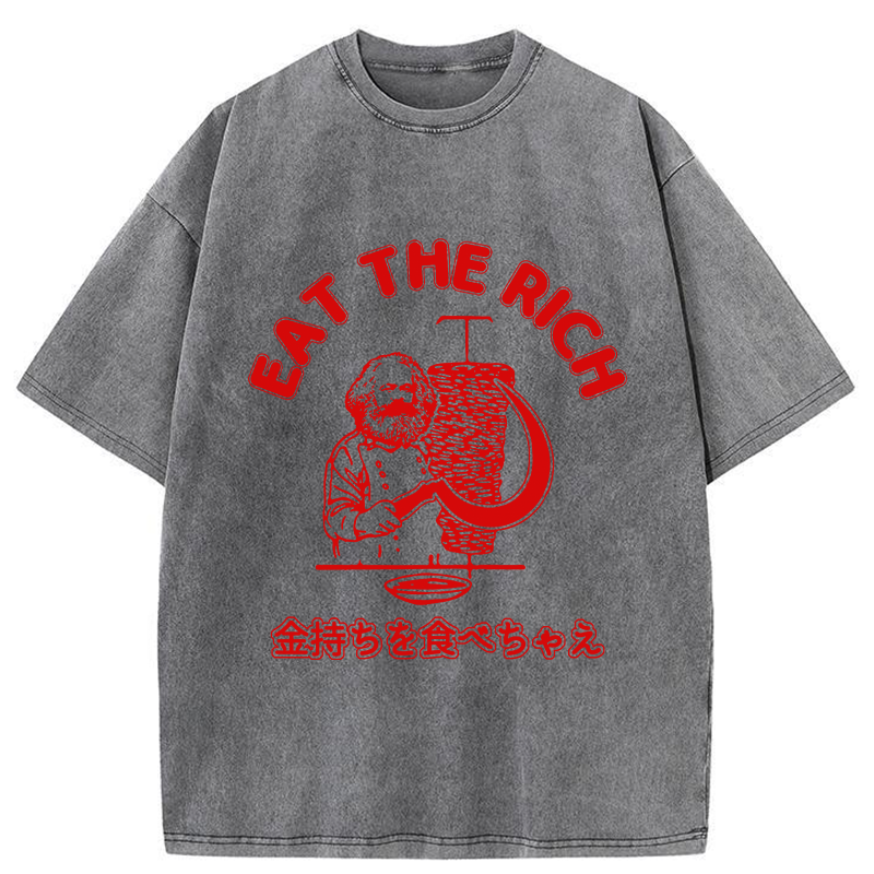 Tokyo-Tiger Eat The Rich Washed T-Shirt