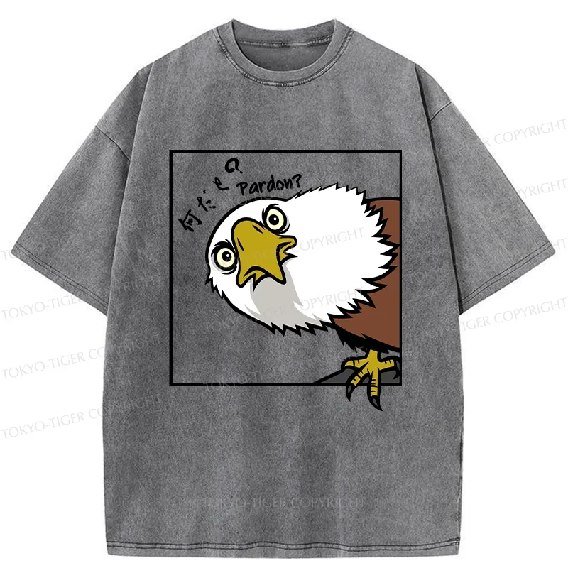 Tokyo-Tiger Curious Eagle Washed T-Shirt