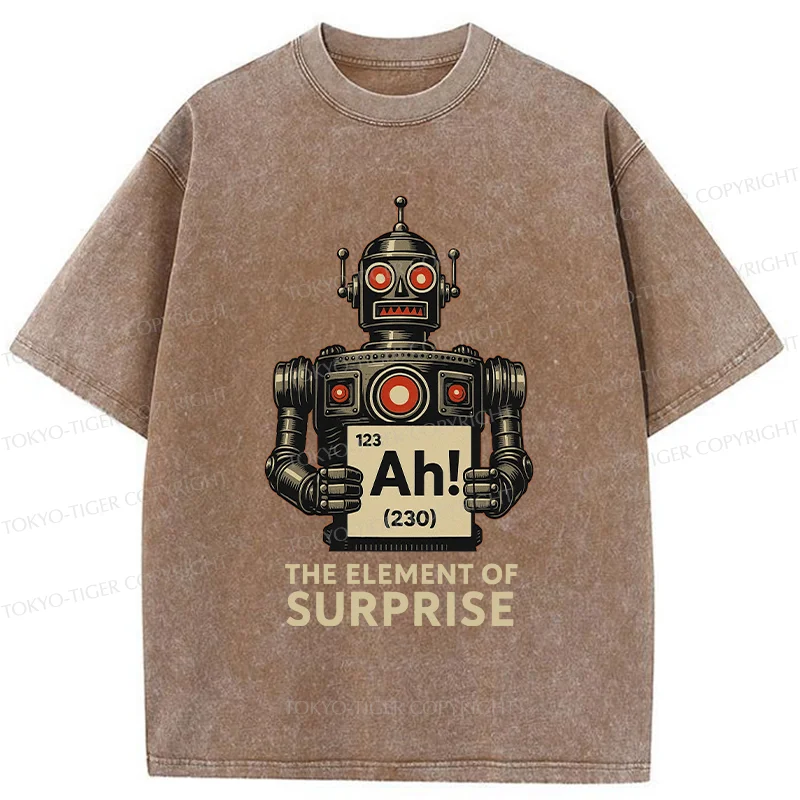 Tokyo-Tiger Machine Gets Surprised Washed T-Shirt