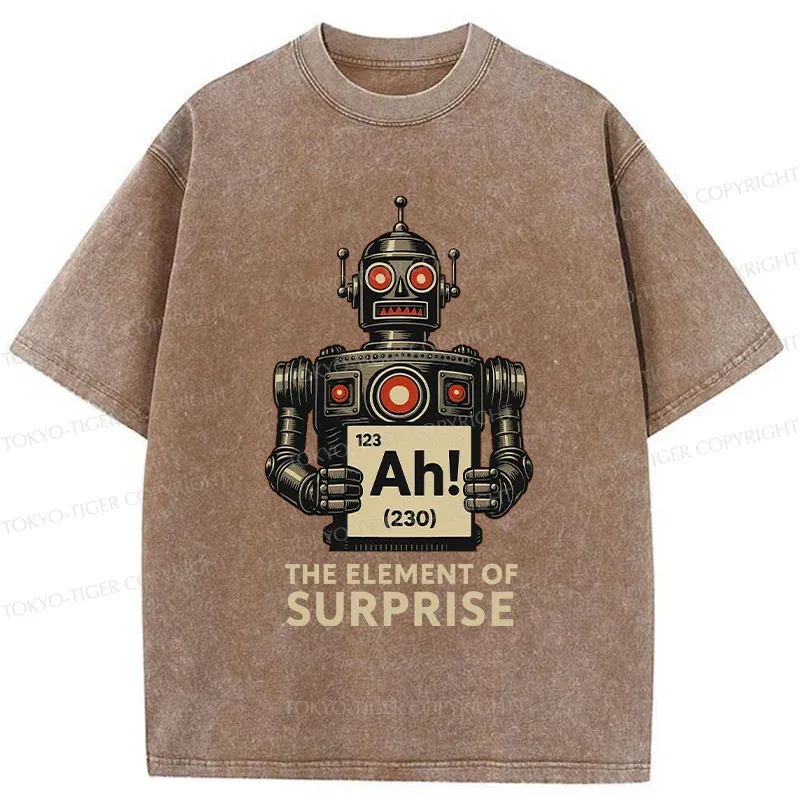 Tokyo-Tiger Machine Gets Surprised Washed T-Shirt