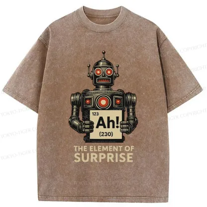 Tokyo-Tiger Machine Gets Surprised Washed T-Shirt