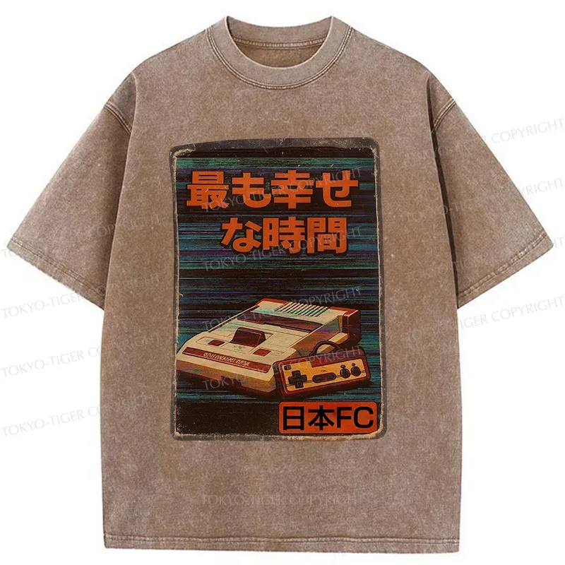 Tokyo-Tiger Vintage Japanese Items Washed T-Shirt