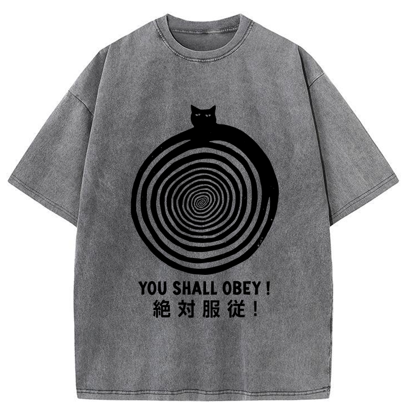 Tokyo-Tiger You Must Absolutely Obey Washed T-Shirt