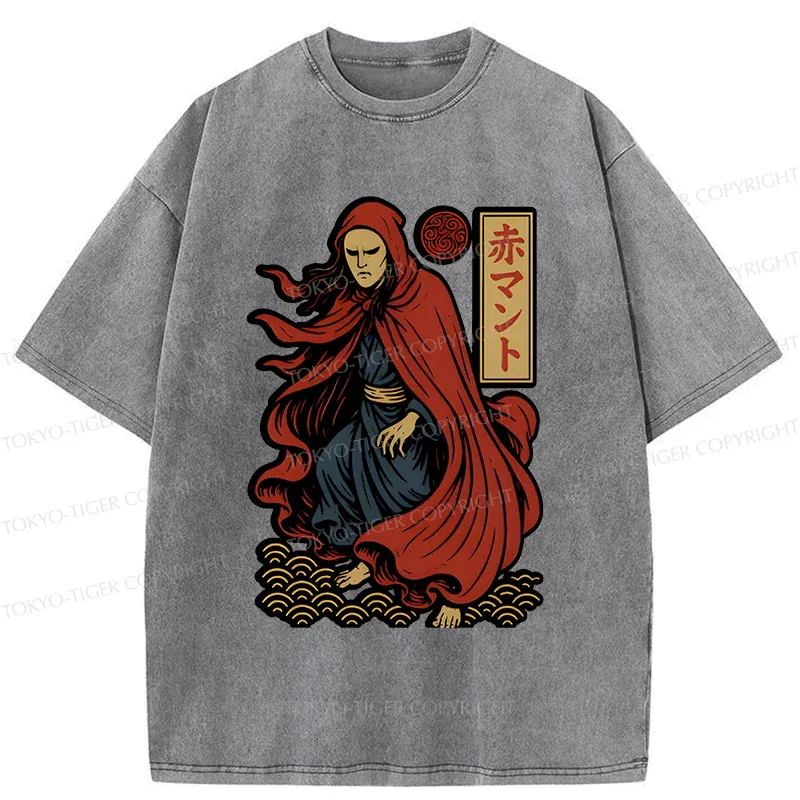 Tokyo-Tiger What Color Toilet Paper Do You Want? Washed T-Shirt