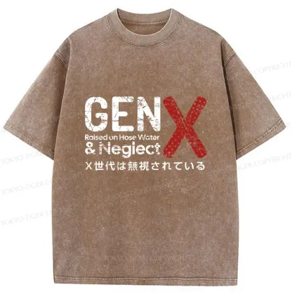 Tokyo-Tiger Neglected Generation X Washed T-Shirt