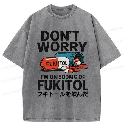 Tokyo-Tiger I'm Taking Sedatives Washed T-Shirt
