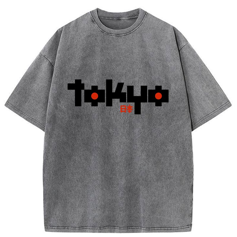 Tokyo-Tiger Japan Tokyo Washed T-Shirt