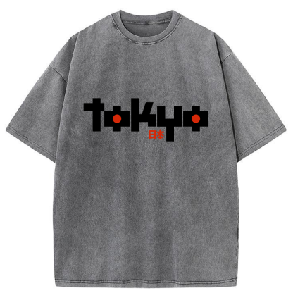 Tokyo-Tiger Japan Tokyo Washed T-Shirt