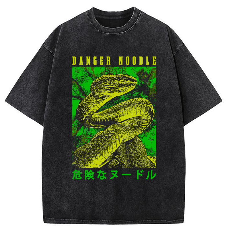 Tokyo-Tiger Dangerous Noodle Washed T-Shirt