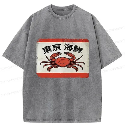 Tokyo-Tiger Tokyo Seafood Washed T-Shirt