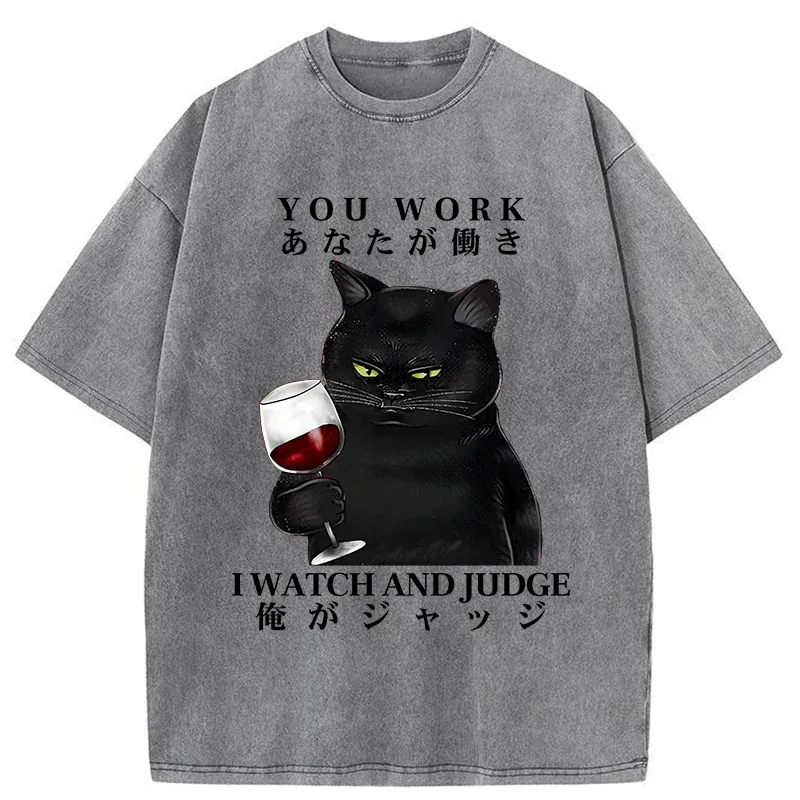 Tokyo-Tiger Cat Boss Japan Washed T-Shirt