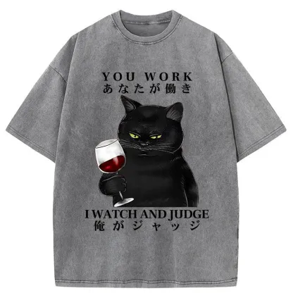 Tokyo-Tiger Cat Boss Japan Washed T-Shirt