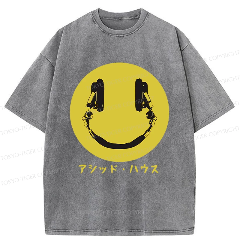 Tokyo-Tiger House Music Washed T-Shirt
