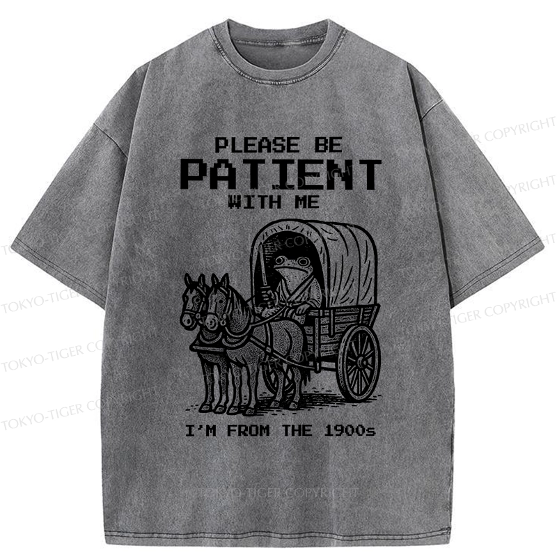 Tokyo-Tiger Please Be Patient With Me Washed T-Shirt