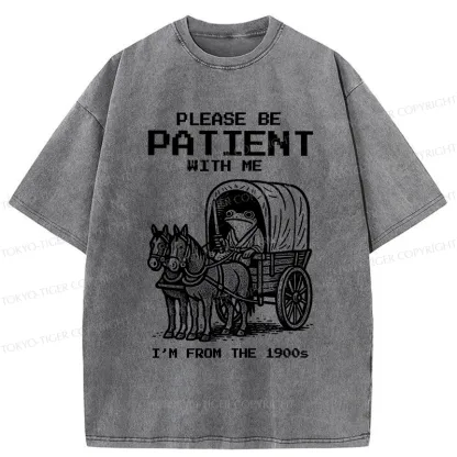 Tokyo-Tiger Please Be Patient With Me Washed T-Shirt