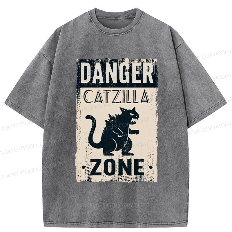 Tokyo-Tiger Danger Zone Washed T-Shirt