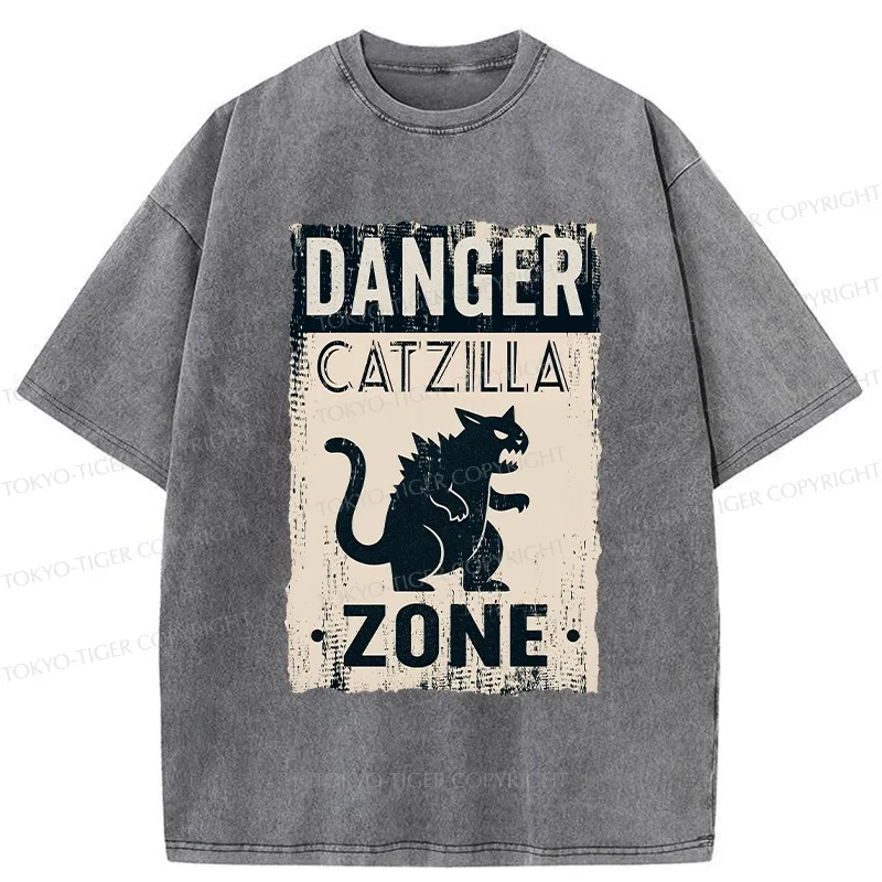 Tokyo-Tiger Danger Zone Washed T-Shirt