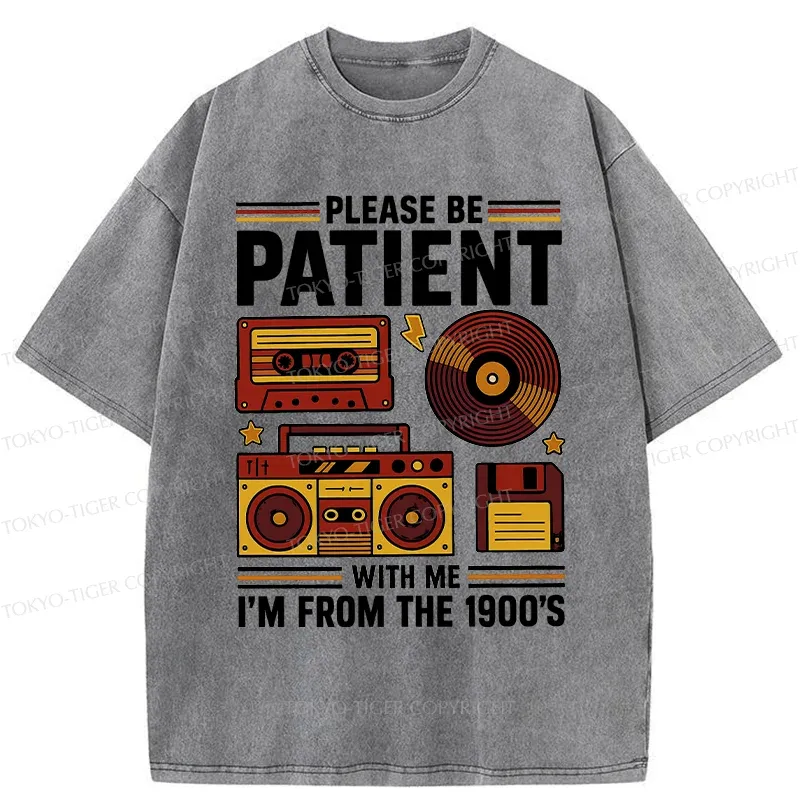 Tokyo-Tiger 90s Retro Stuff Washed T-Shirt