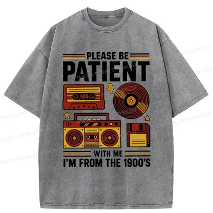 Tokyo-Tiger 90s Retro Stuff Washed T-Shirt