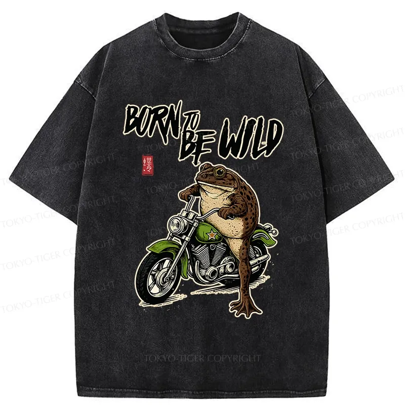 Tokyo-Tiger Born To Be Wild Washed T-Shirt