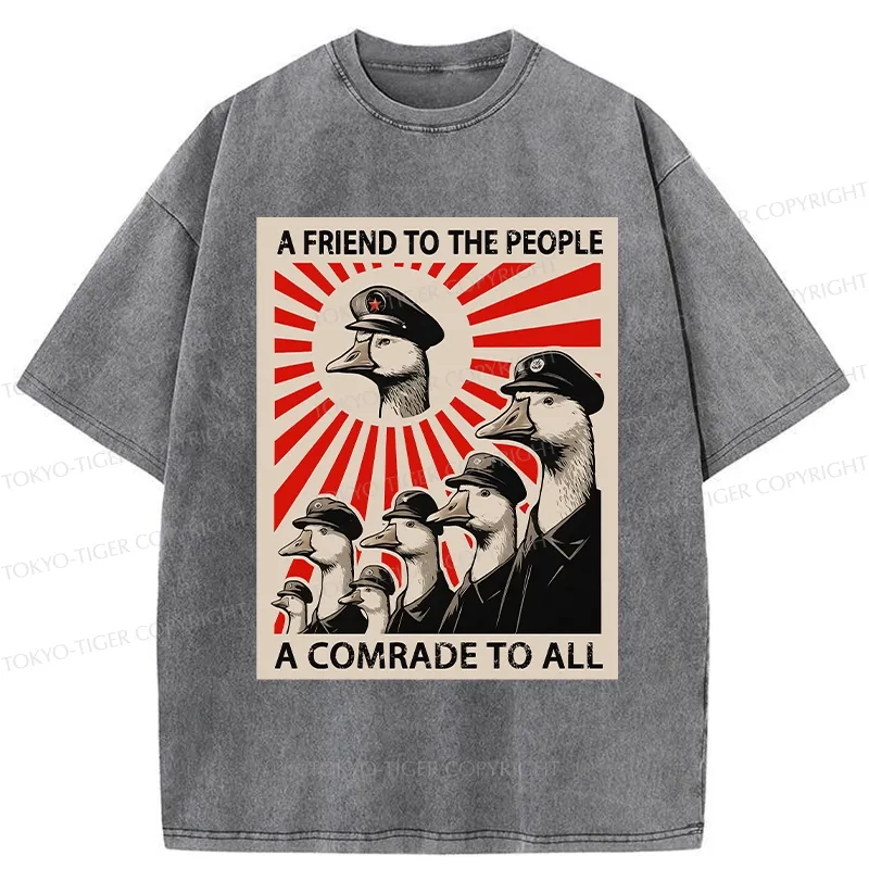 Tokyo-Tiger Comrade Goose Washed T-Shirt