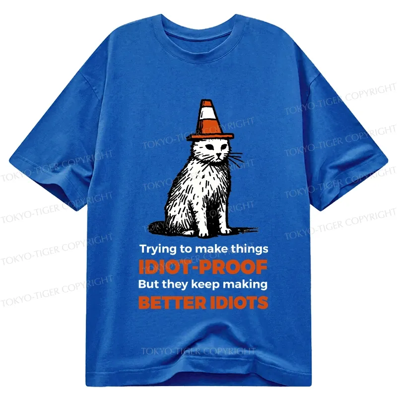 Tokyo-Tiger Stupid Cat Classic T-Shirt