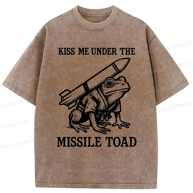 Tokyo-Tiger Missile Frog Washed T-Shirt