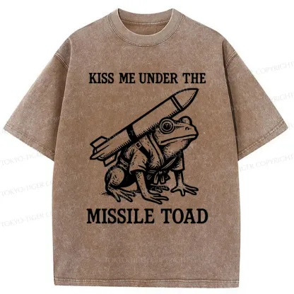 Tokyo-Tiger Missile Frog Washed T-Shirt
