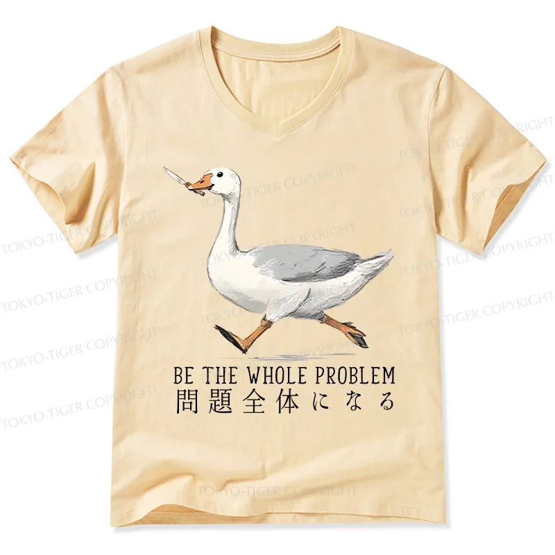 Tokyo-Tiger Running Stupid Goose V-Neck Classic T-Shirt