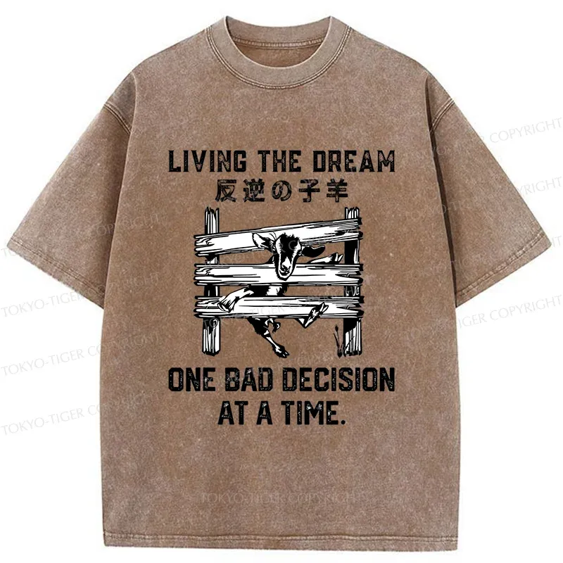 Tokyo-Tiger Stuck Lamb Washed T-Shirt