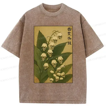 Tokyo-Tiger Horror Lilac Washed T-Shirt