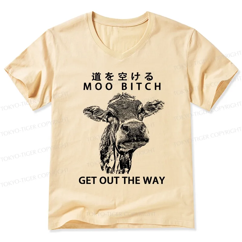 Tokyo-Tiger Funny Cow V-Neck Classic T-Shirt