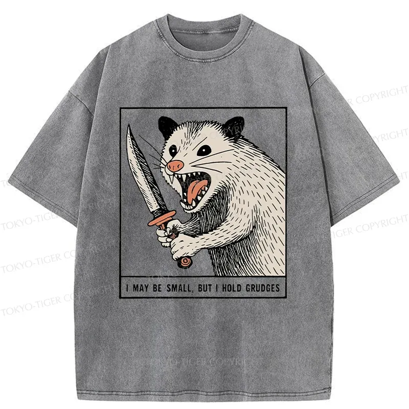 Tokyo-Tiger Possum With A Knife Washed T-Shirt
