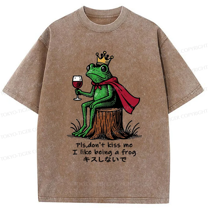 Tokyo-Tiger Just Want To Be A Frog Washed T-Shirt