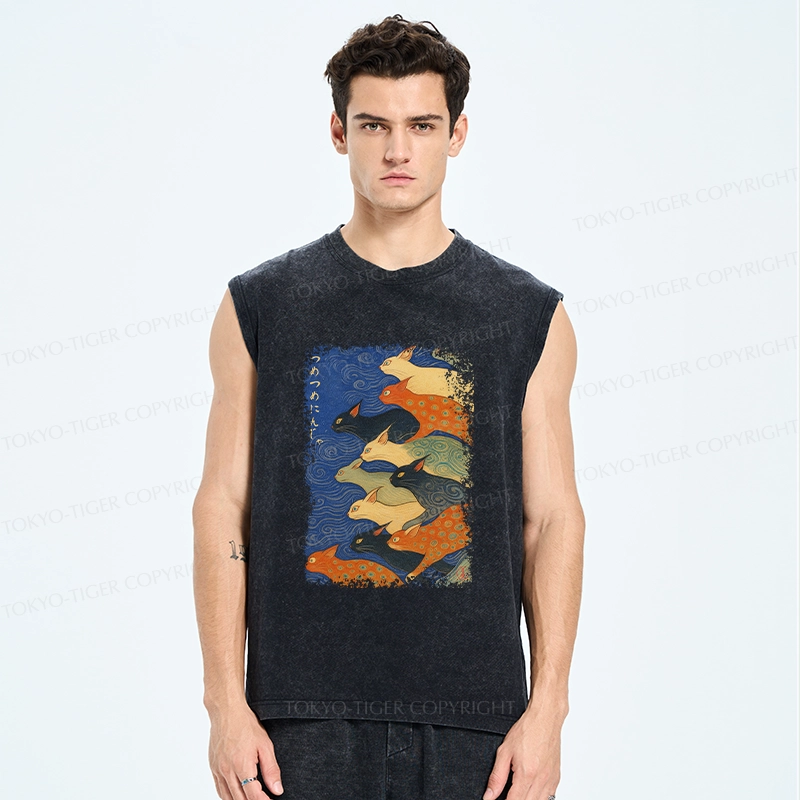 Tokyo-Tiger Claw-some Ninja Washed Tank