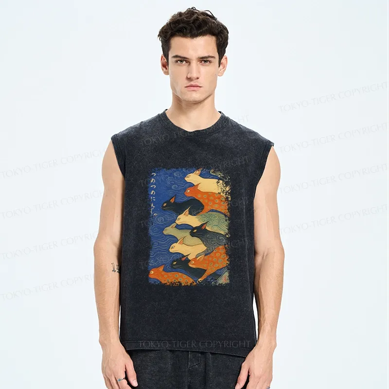 Tokyo-Tiger Claw-some Ninja Washed Tank