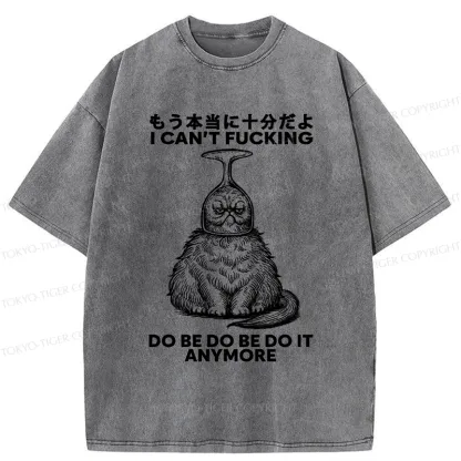Tokyo-Tiger I've Had Enough Already Washed T-Shirt