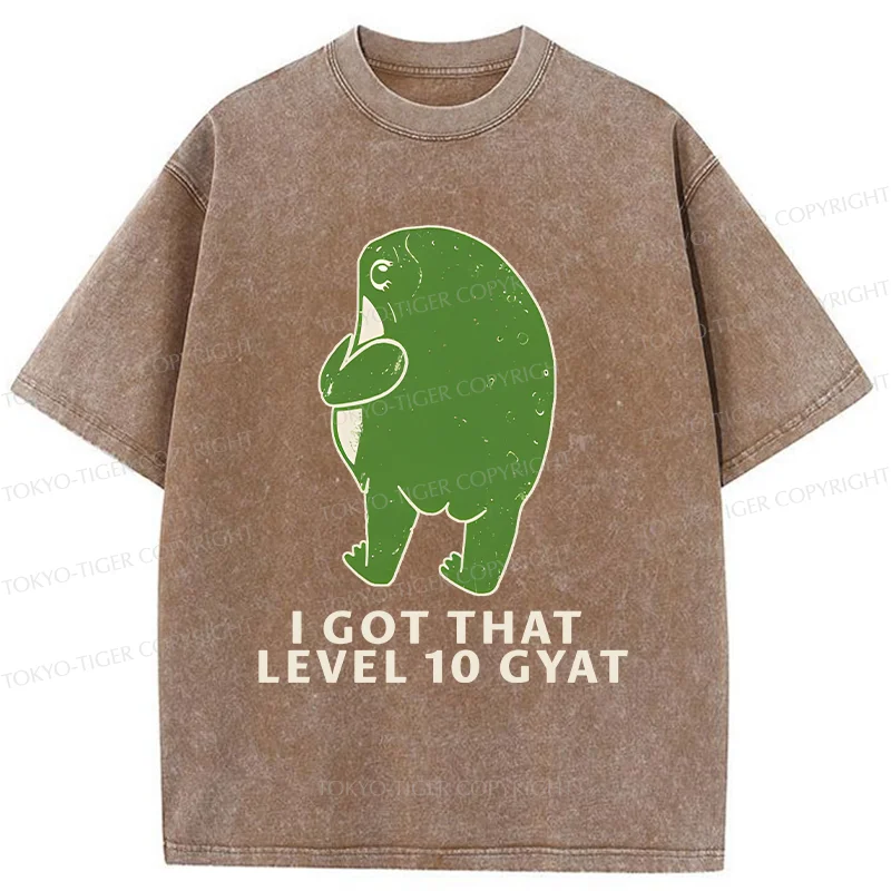 Tokyo-Tiger Round Ass Frog Washed T-Shirt