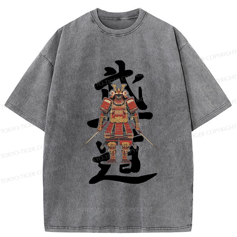 Tokyo-Tiger Japan Bushido Washed T-Shirt