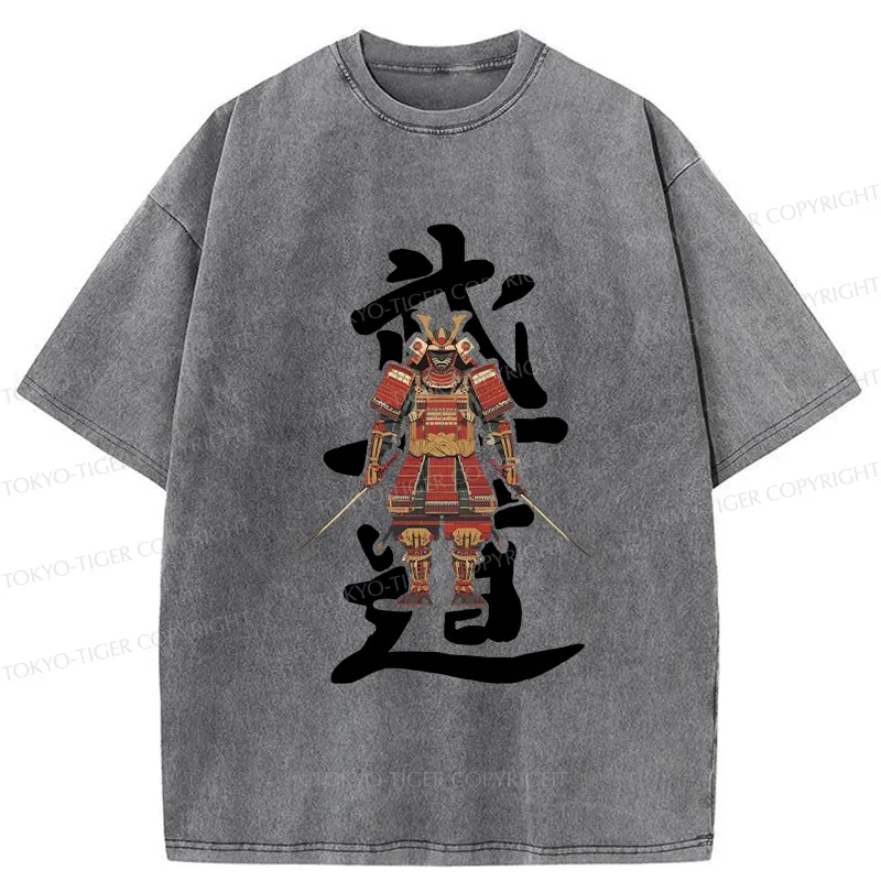Tokyo-Tiger Japan Bushido Washed T-Shirt