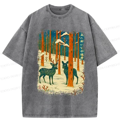 Tokyo-Tiger The Forest's Honorable Guardian Washed T-Shirt