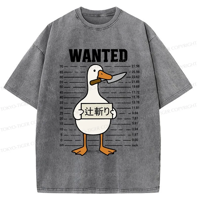 Tokyo-Tiger Wanted Silly Goose Washed T-Shirt