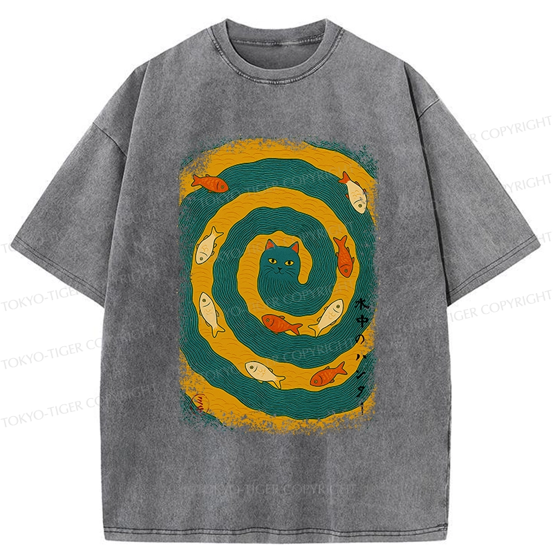 Tokyo-Tiger Aqua Hunter Washed T-Shirt