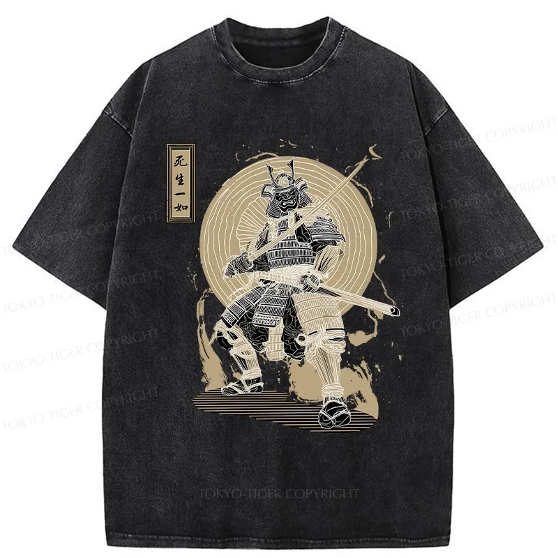 Tokyo-Tiger The Spirit Of The Samurai Washed T-Shirt